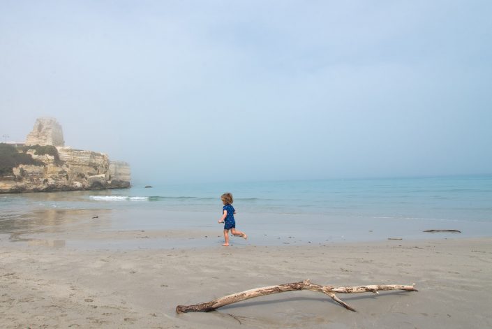 La spiaggia delle "due sorelle". Torre dell'Orso.