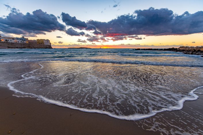 Tramonto a Gallipoli. Spiaggia della Purità.