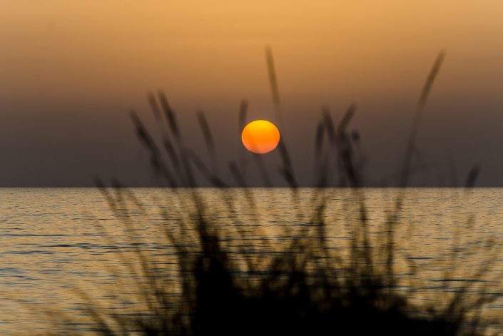 Tramonto a Gallipoli. Baia verde.