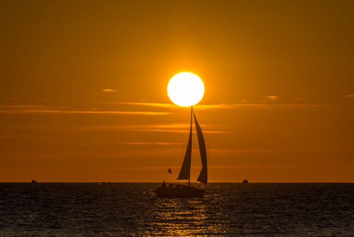 Tramonto a Gallipoli. Spiaggia della Purità.