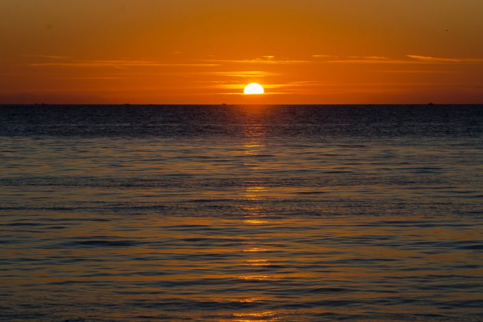 Tramonto a Gallipoli. Spiaggia della Purità.