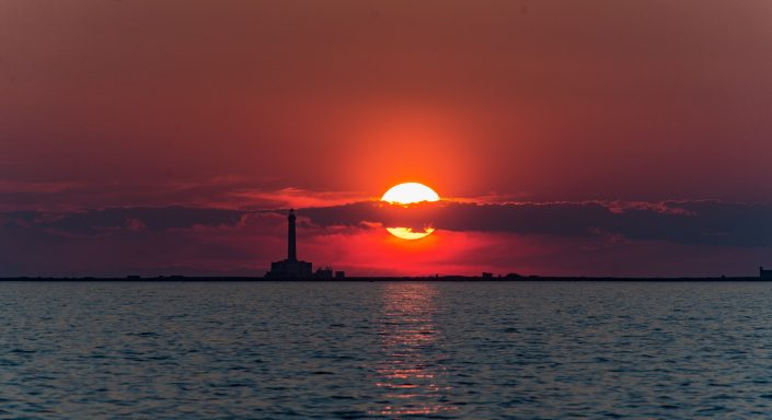 Faro dell'isola di sant'Andrea. Gallipoli.