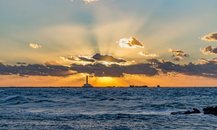 Faro dell'isola di sant'Andrea. Gallipoli.