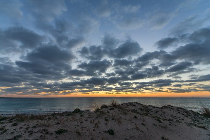 Tramonto a Gallipoli. Baia verde.