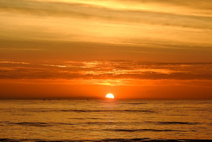 Tramonto a Gallipoli. Baia verde.