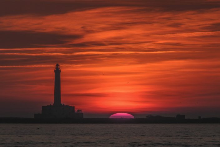 Faro dell'isola di sant'Andrea. Gallipoli.